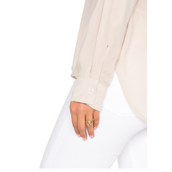 Bella Dahl button down tan shirt - Picture 4 of 7